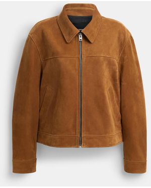 COACH Suede Jacket - Brown