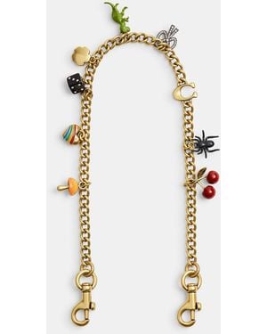 COACH Chain Strap With Charms - Multicolor