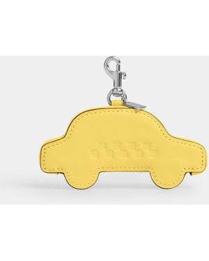 COACH Taxi Bag Charm - Yellow