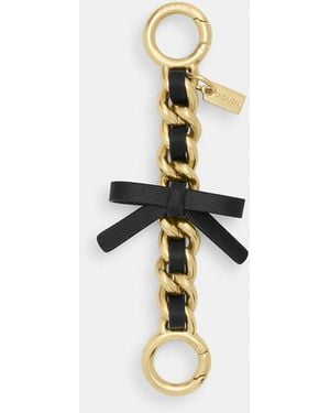 COACH Bow Strap Extender - Metallic