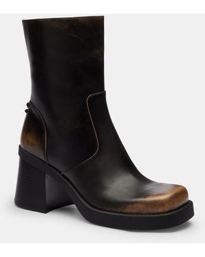 COACH Sculpted C Bootie - Black