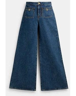 COACH Heritage C Loom Pants - Blue
