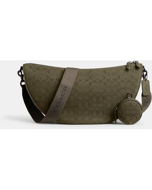 COACH Hall Soft Sling Bag 45 - Green