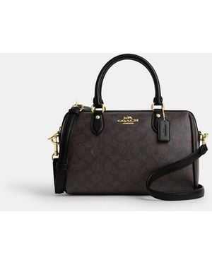 COACH Rowan Satchel Bag - Black