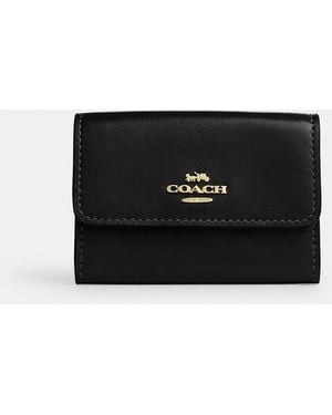 COACH Flap Card Case - Black