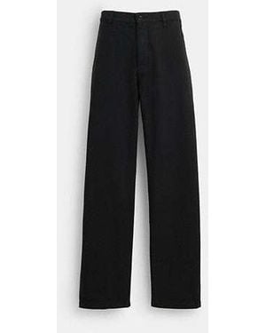 COACH Garment Dye Chino Pants - Black