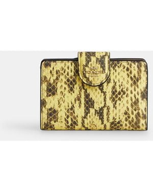 COACH Medium Corner Zip Wallet - Metallic