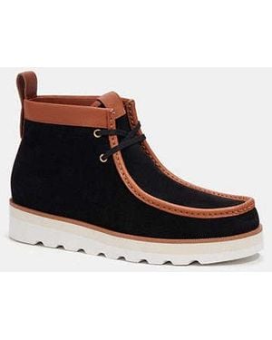 COACH Suede Chukka Boot () Shoes - Black