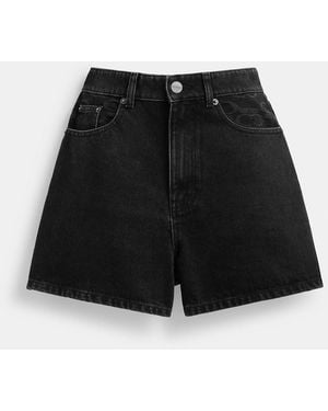 COACH Denim Shorts - Black