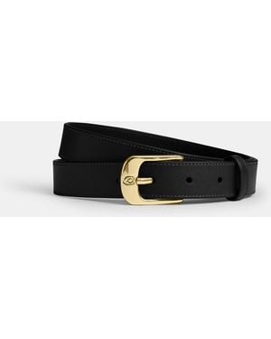 COACH C Harness Buckle Belt, 25Mm - Black