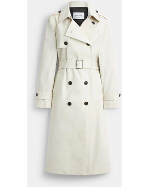 COACH Long Trench - Natural