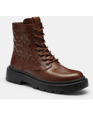 COACH Combat Boot - Brown