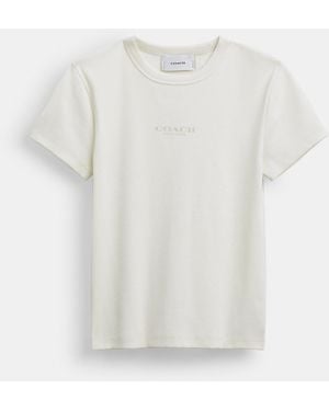 COACH New York Ribbed T-shirt - Black