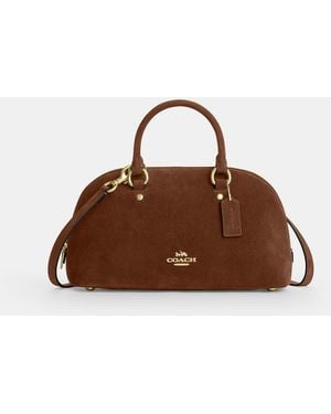 COACH Lara Satchel Bag - Brown