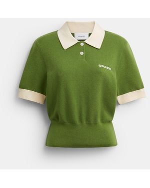 COACH Knit Polo - Green