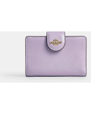 COACH Medium Corner Zip Wallet - Purple