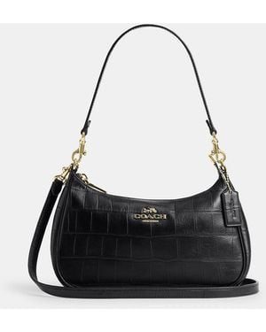 COACH Soft Teri Shoulder Bag - Black