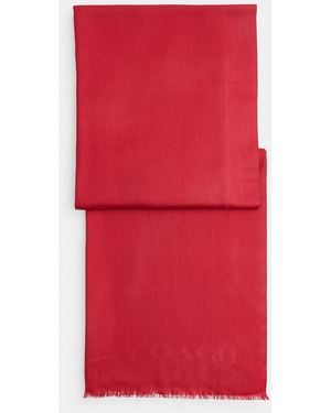 COACH Jumbo Horse And Carriage Wrap - Red