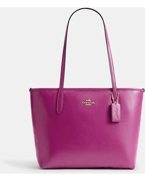 COACH City Tote Bag - Purple