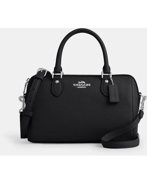 COACH Rowan Satchel Bag - Black