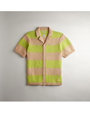 Coachtopia Crochet Button-Up Shirt - Yellow