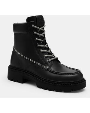 COACH Lug Sole Boot - Black