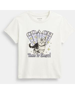 COACH Cat T-Shirt - White