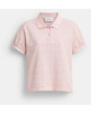 COACH Signature Polo - Pink