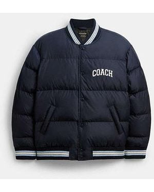 COACH Varsity Down Jacket - Blue