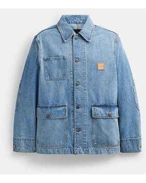 COACH Denim Chore Jacket - Blue