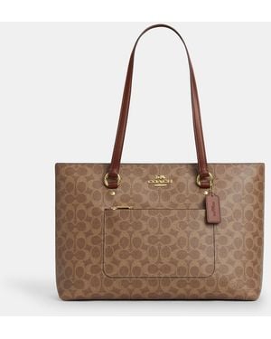 COACH Station Tote Bag - Brown