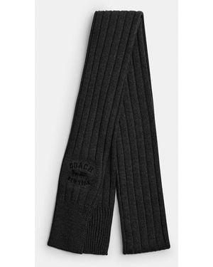 COACH Knit Scarf - Black