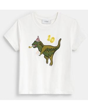 COACH Rexy 10Th Birthday 90's Fit T-Shirt - White