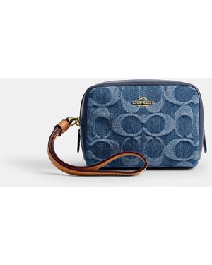 COACH Pouch Wristlet - Blue