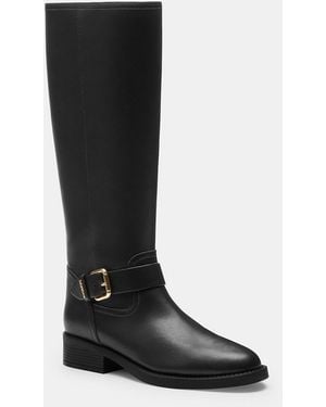 COACH Extended Calf Riding Boot - Black