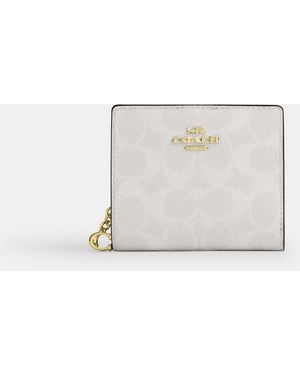 COACH Snap Wallet - White