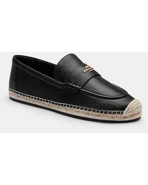 COACH Loafer Espadrille - Black