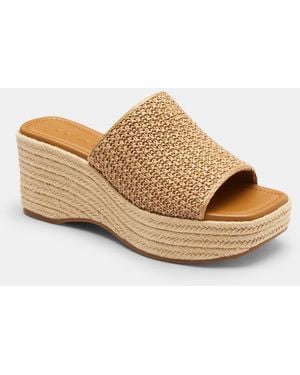COACH Phoebe Platform Sandal - Metallic