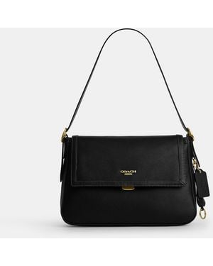 COACH Etta Flap Bag - Black