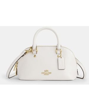 COACH Lara Mini Satchel Bag - White