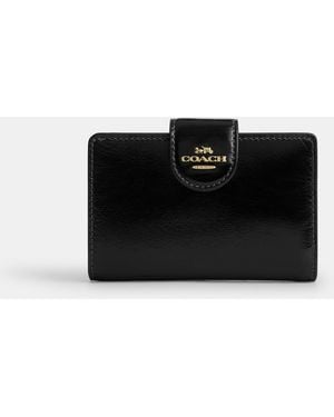 COACH Medium Corner Zip Wallet - Black