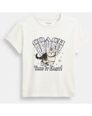 COACH Cat T-Shirt - White