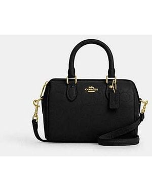 COACH Mini Rowan Crossbody Bag - Black