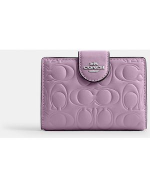 COACH Medium Corner Zip Wallet - Purple