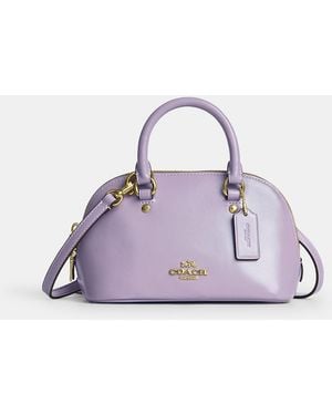 COACH Lara Mini Satchel Bag - Purple