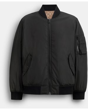 COACH Reversible Recycled Polyester Jacket - Black