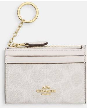 COACH Mini Skinny Id Case - White