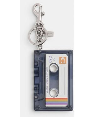 COACH Large Cassette Bag Charm - Blue