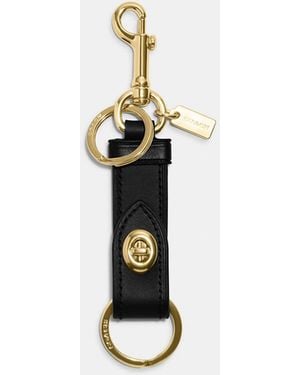 COACH Trigger Snap Bag Charm - Metallic