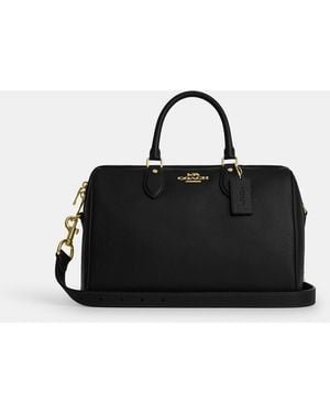 COACH Rowan Large Satchel Bag - Black